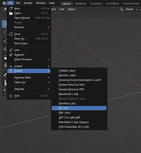 blend to stl|blender fichier stl.